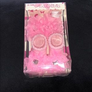 Ava Olivia headwrap and socks 0-12 months